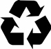Black Recycling Symbol 2