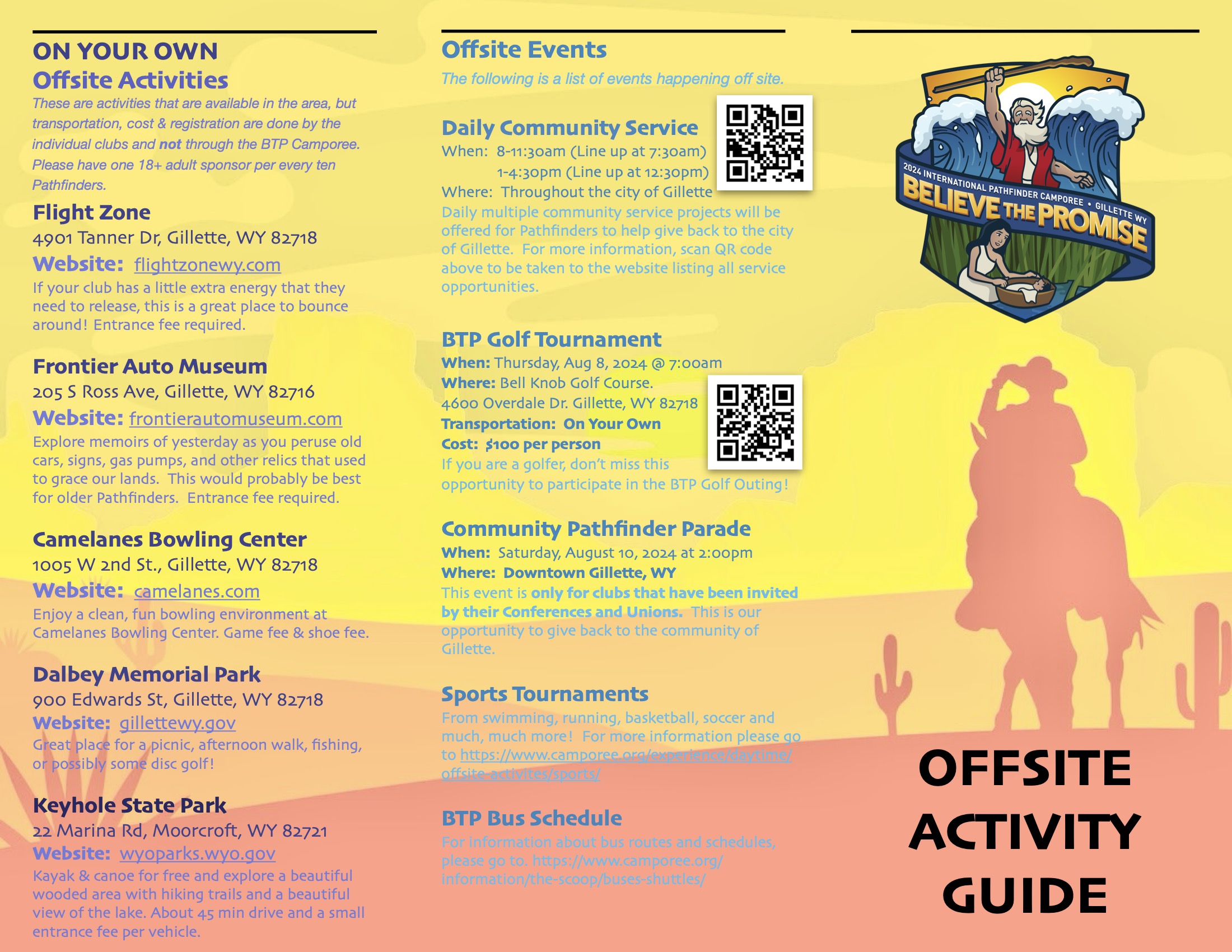 NEW Offsite Activities Brochure page 1
